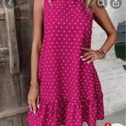 Vestido de bolas rosa