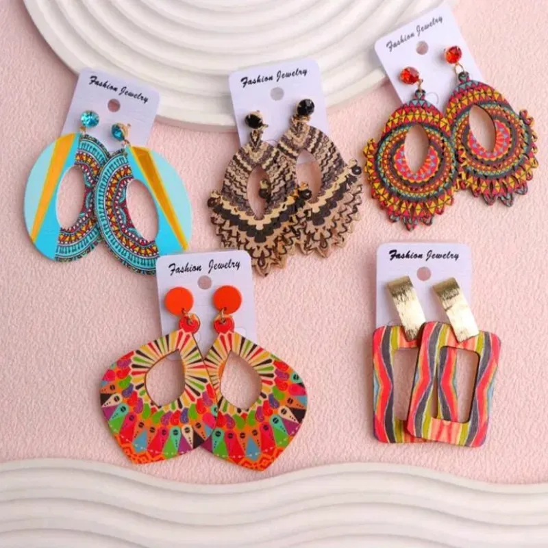 Aretes estilo afro