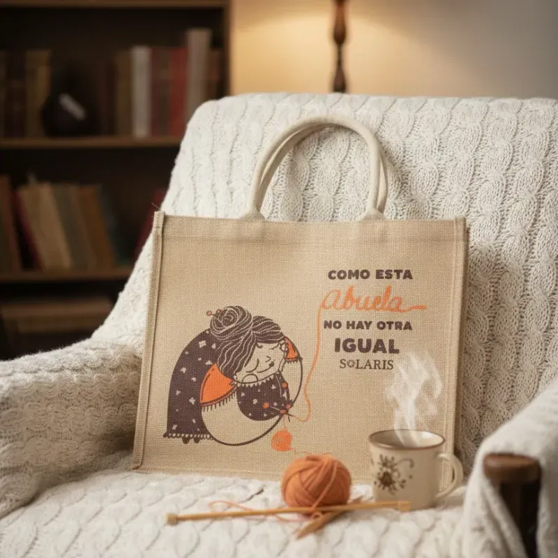 Bolso de yute abuelita
