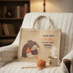 Bolso de yute abuelita