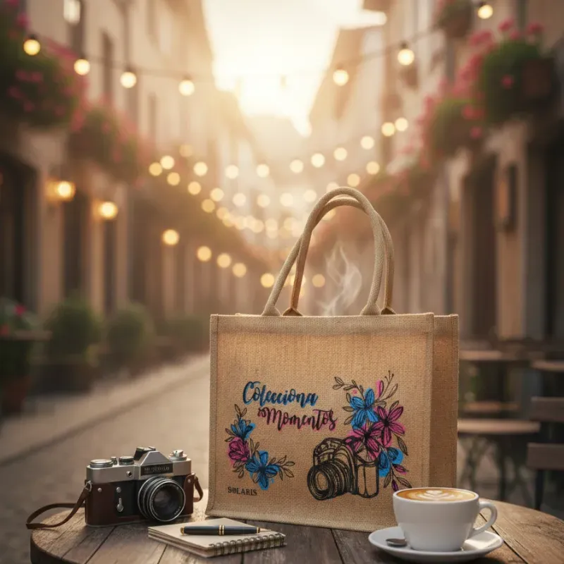 Bolso de yute coleccion de momentos