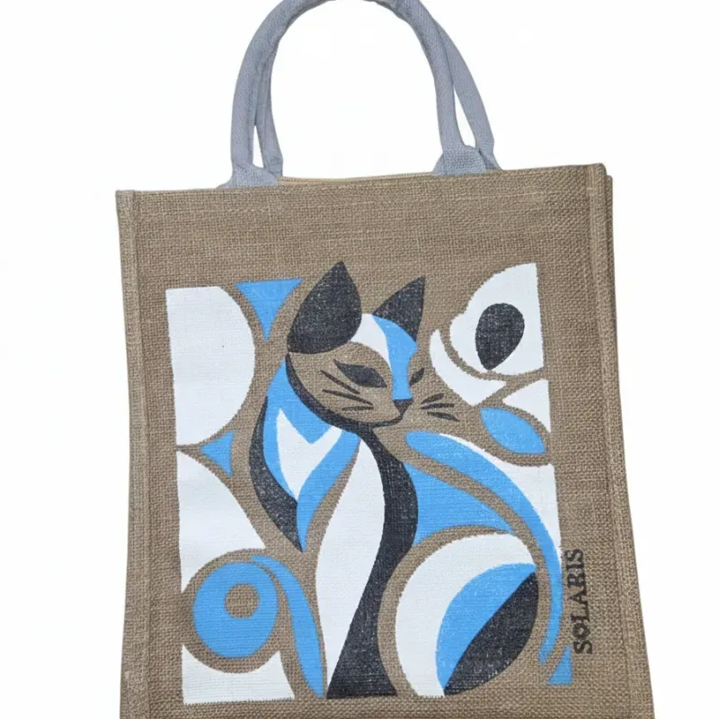 Bolso de yute gatito