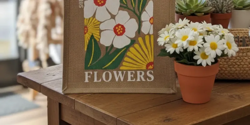 Bolso de yute margarita