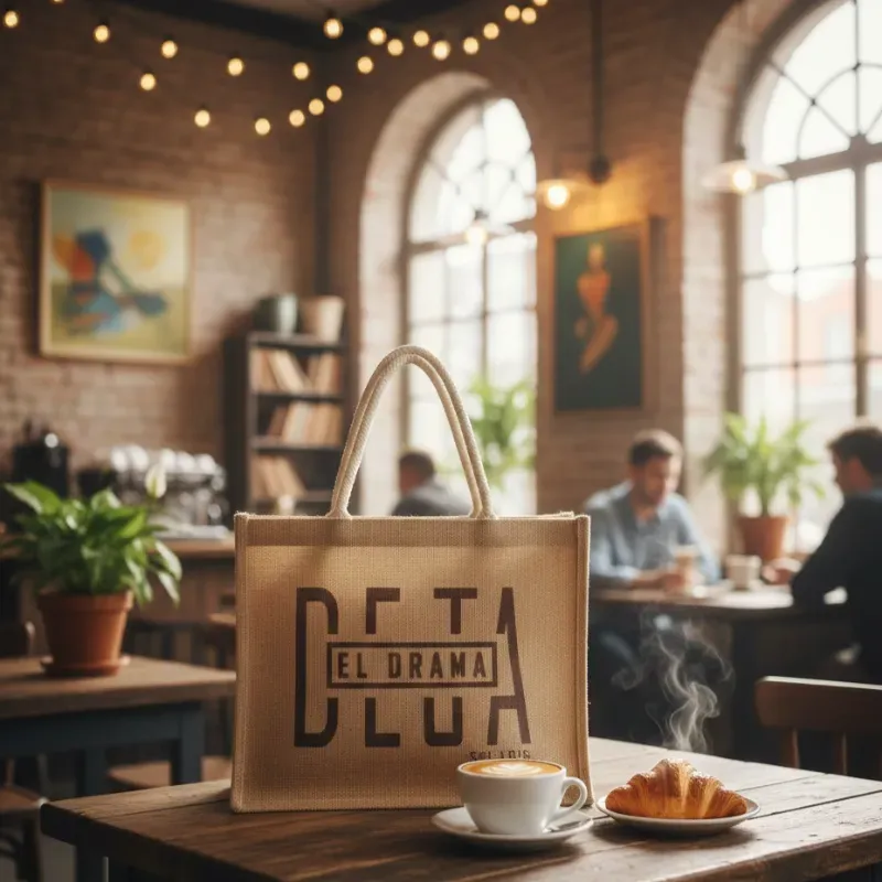 Bolso de yute deja el drama mediano