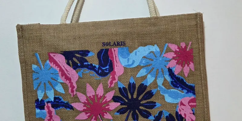 Bolso de yute mediano primavera