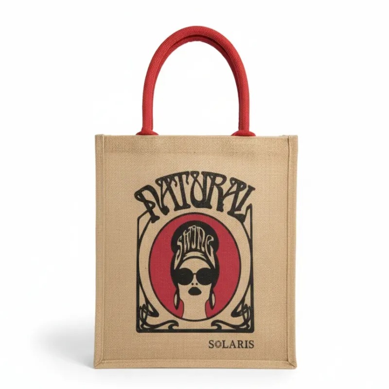 Bolso de yute natural