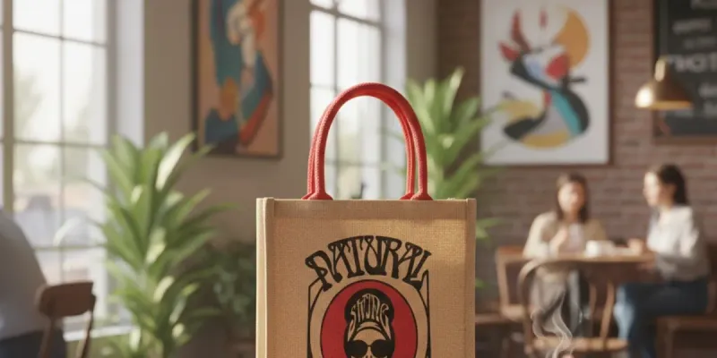 Bolso de yute natural