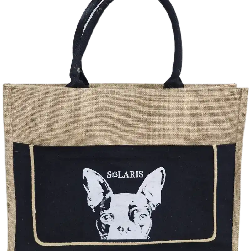 Bolso de yute Perro