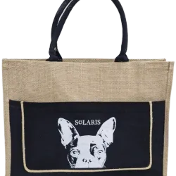Bolso de yute Perro