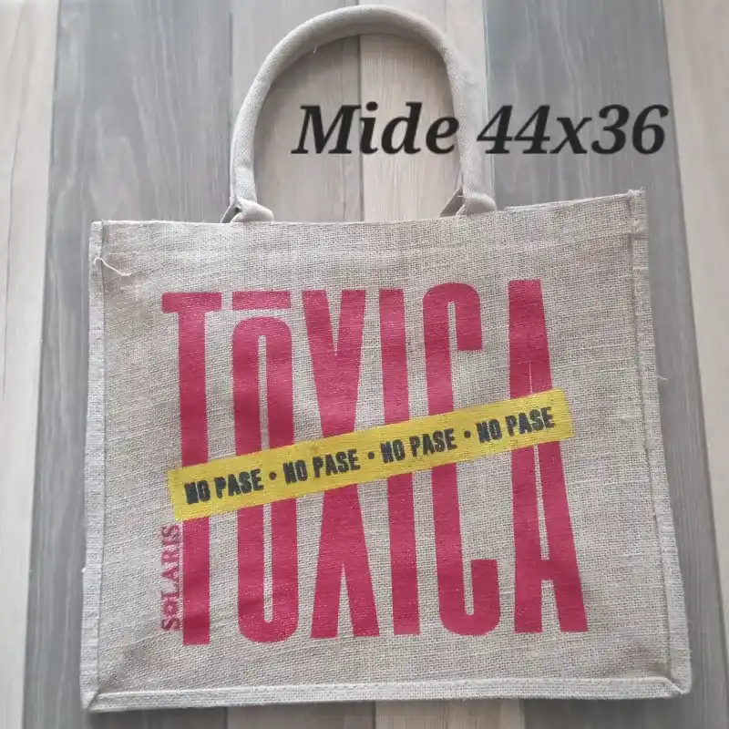 Bolso de yute tóxica