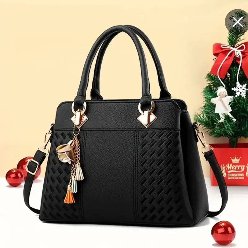 Bolso elegante doble asa con adorno