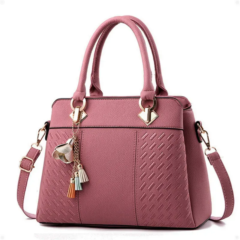 Bolso elegante doble asa con adorno