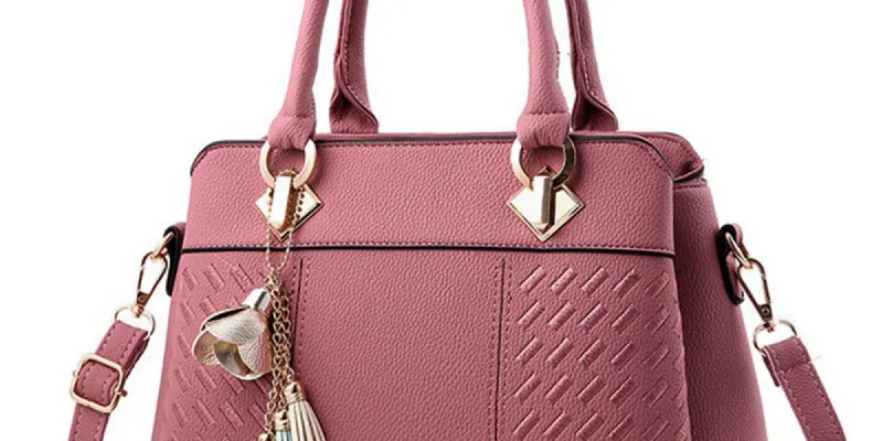 Bolso elegante doble asa con adorno