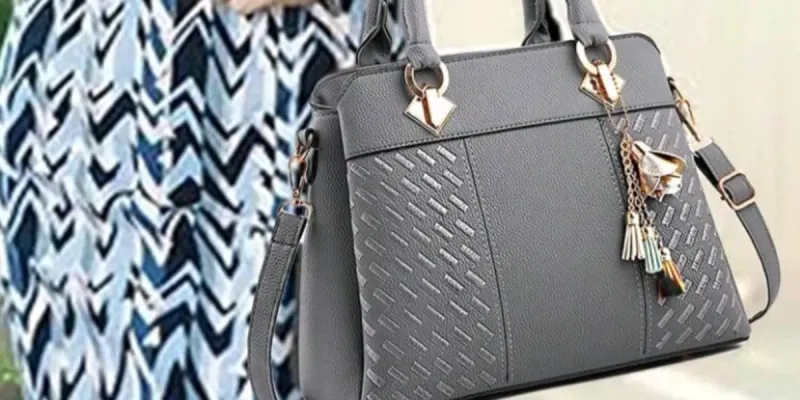 Bolso elegante doble asa con adorno