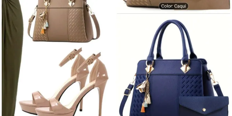 Bolso  elegante doble asa con adorno
