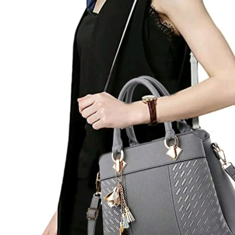 Bolso elegante doble asa con adorno