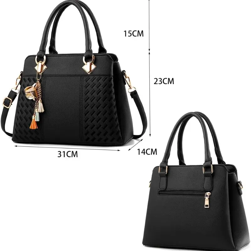 Bolso elegante doble asa con adorno