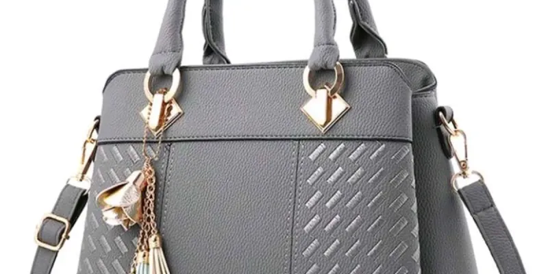 Bolso elegante doble asa con adorno
