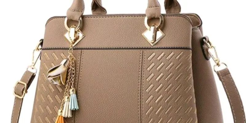 Bolso elegante doble asa con adorno