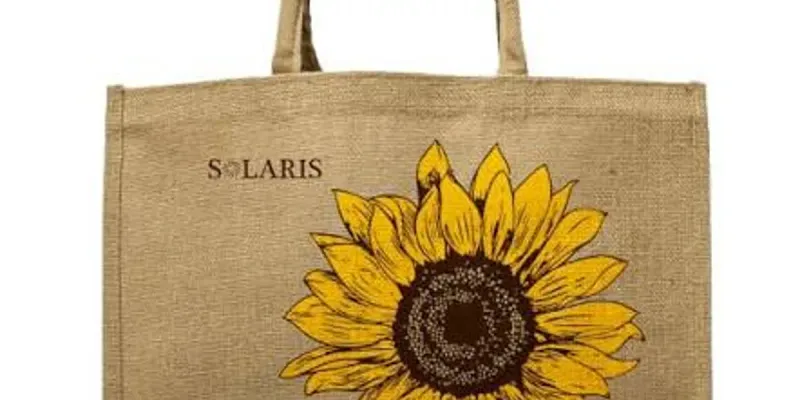 Bolso yute girasoles