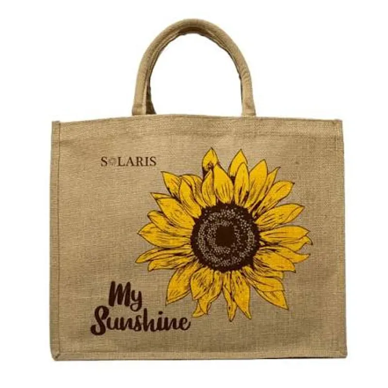 Bolso yute girasoles