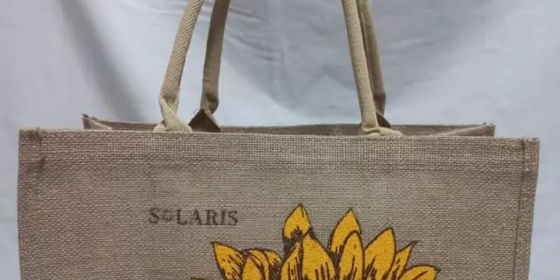 Bolso yute girasoles