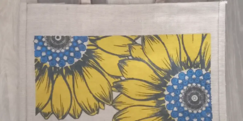 Bolso yute girasoles
