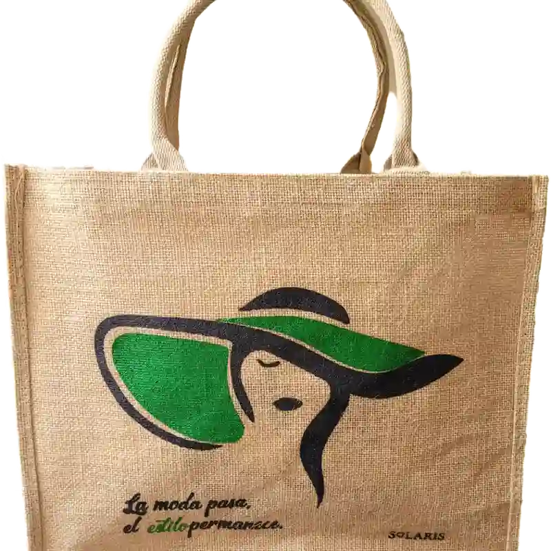Bolso yute grande chica con estilo