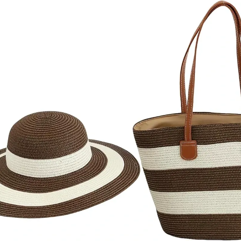 Conjunto bolso y pamela