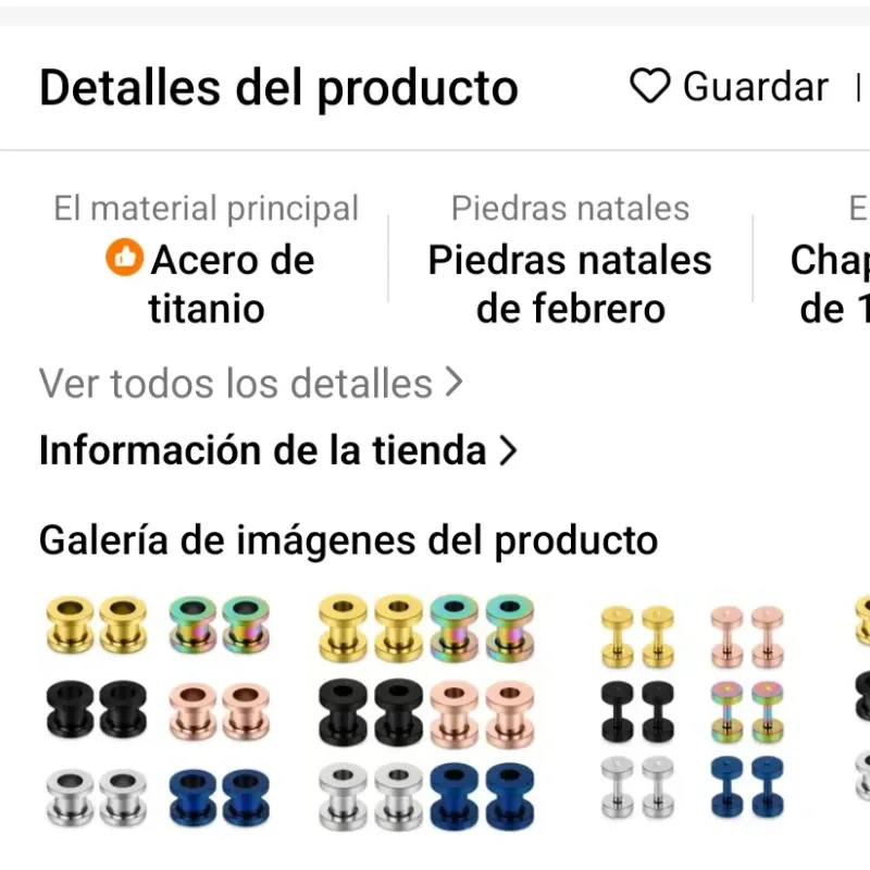 Kit de estiramiento de oreja