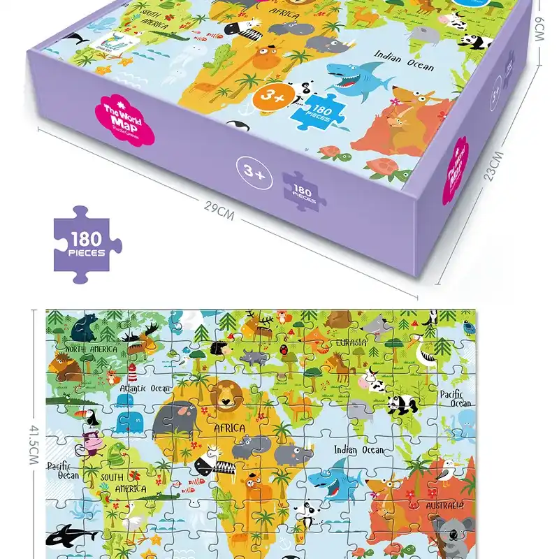 Rompecabeza mapa mundo
