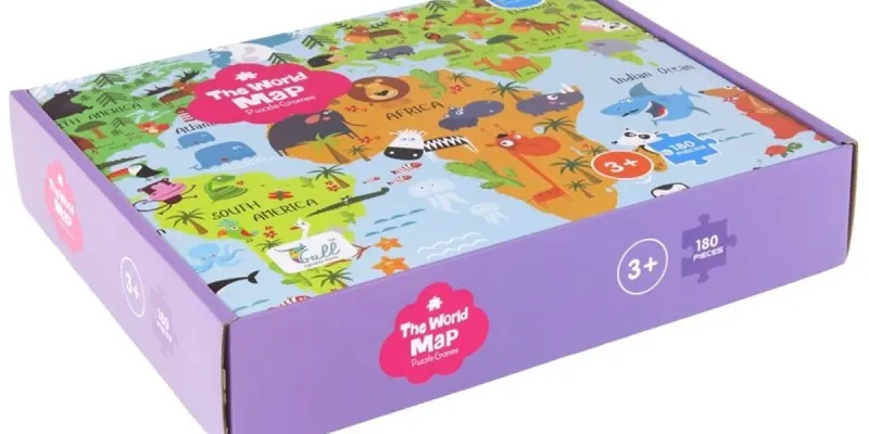 Rompecabeza mapa mundo