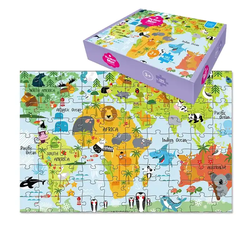 Rompecabeza mapa mundo