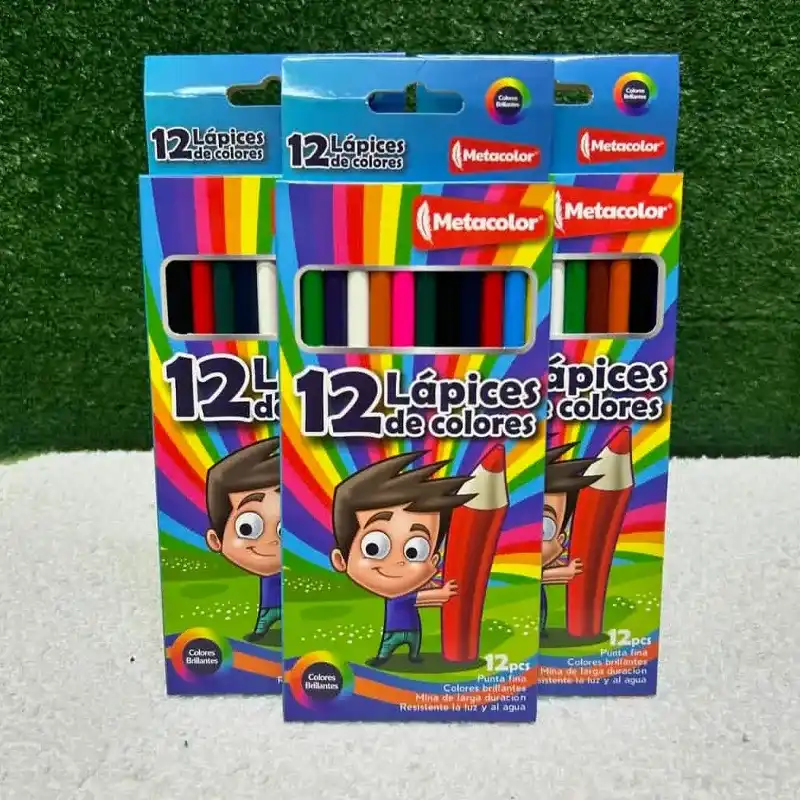 Set de lápices de color.