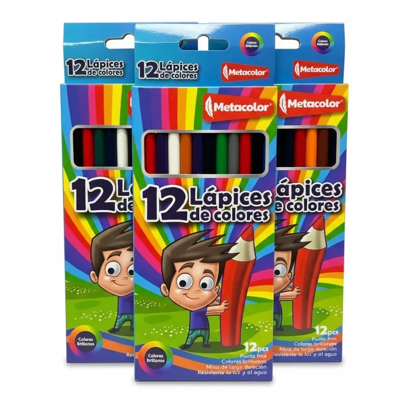 Set de lápices de color.