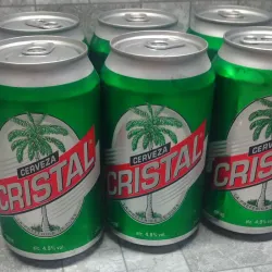 Cerveza Cristal  (paquete de 6 frias)