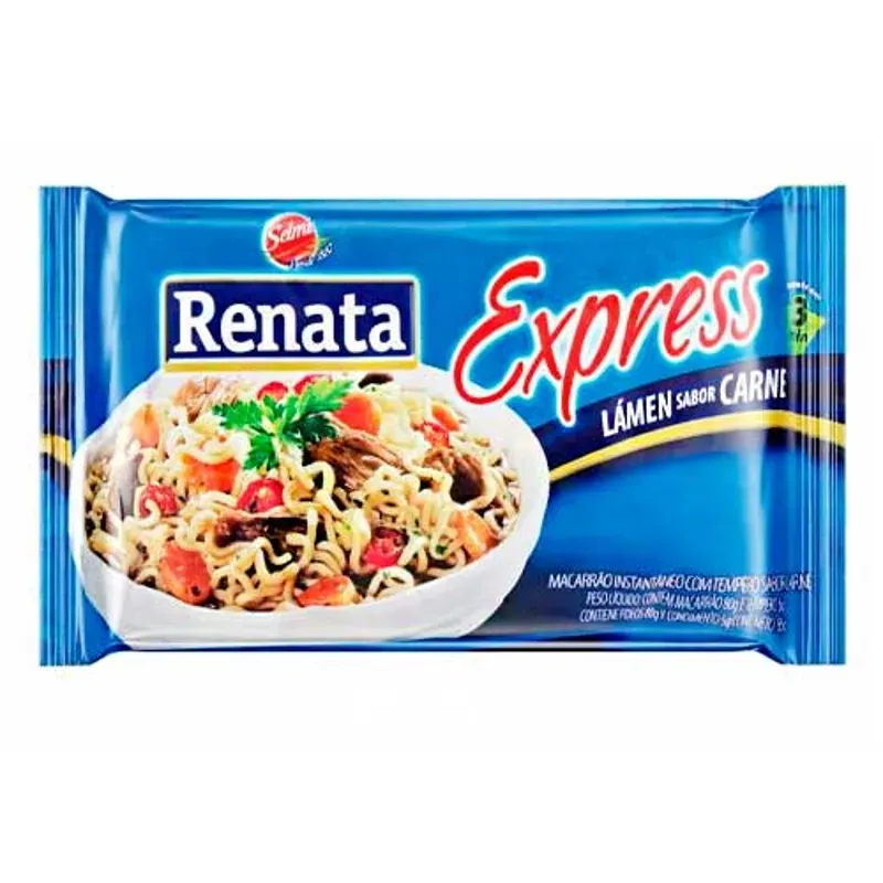 Fideos Instantáneo con Sabor a Carne Express Renata