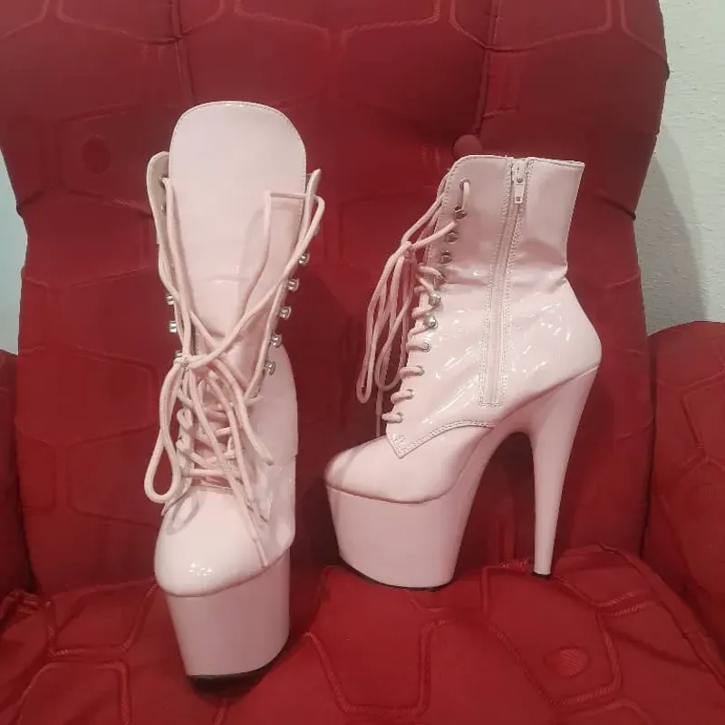 *​💖 Botas Rosadas de Tacón Alto 💖*