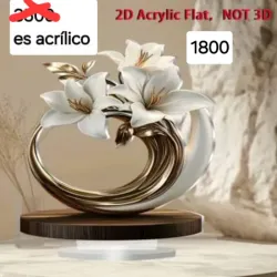 Adorno con lirios 