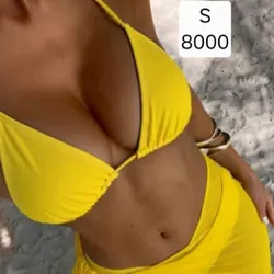 Bikini con pareo Amarillo
