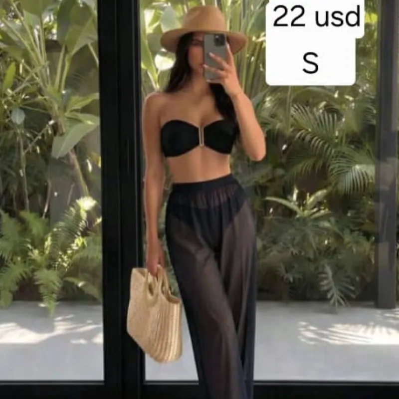 Bikini con pareo Negro