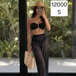 Bikini con pareo Negro
