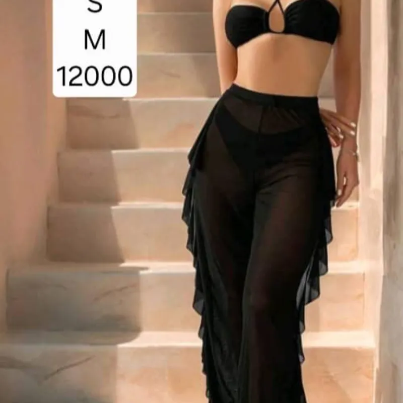 Bikini Negro pareo pantalon