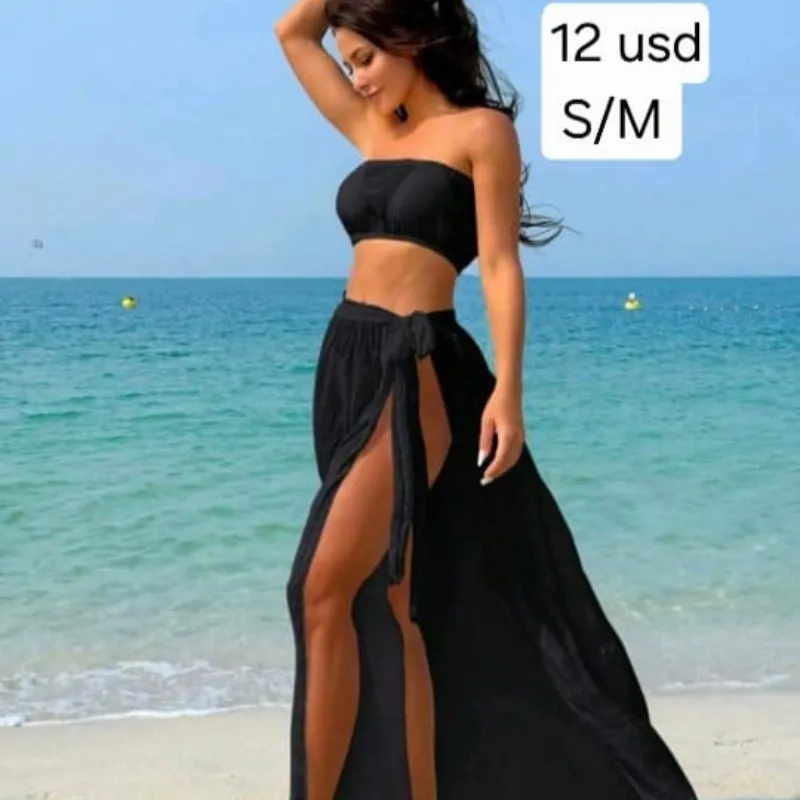 Bikini Pareo Negro