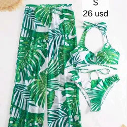 Bikini y Pareo estampado