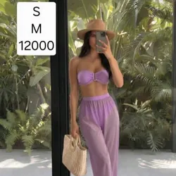 Bikini y Pareo Morado
