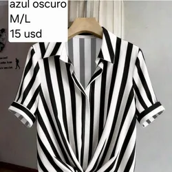 Blusa a rayas Azul