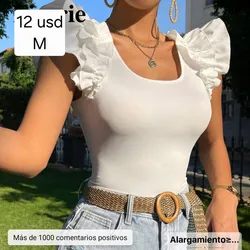 Blusa Blanca con mangas