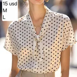 Blusa lunares Blanca