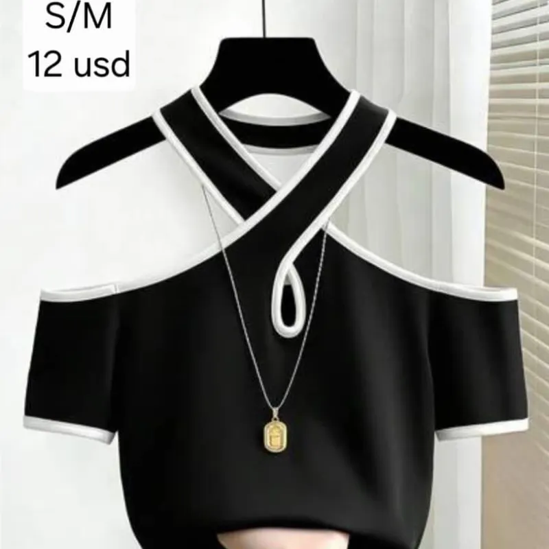 Blusa Negra cruzada